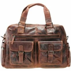 Montana Handtasche Leder 40 Cm Laptopfach