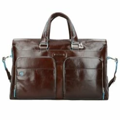 Piquadro Blue Square Weekender Reisetasche Leder 47 Cm Laptopfach