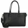 Pure Black Handtasche Leder 33 Cm